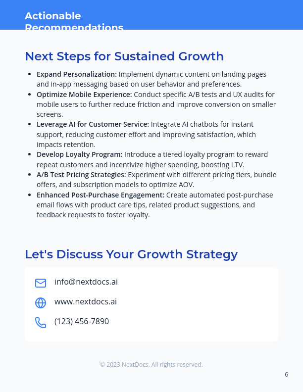 Ecommerce Conversion & Retention Case Study